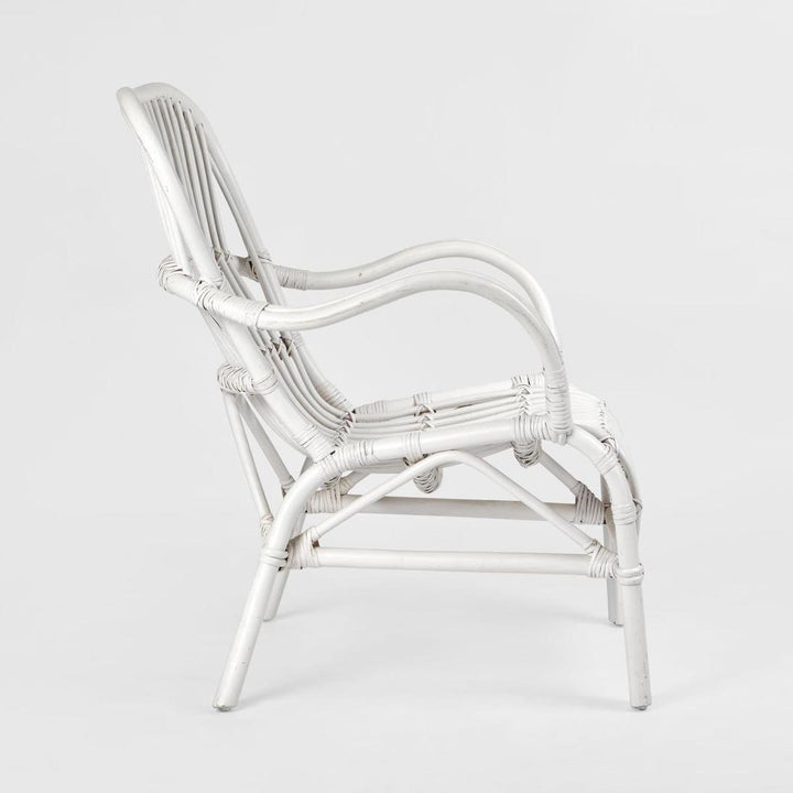 Seville Rattan Armchair White