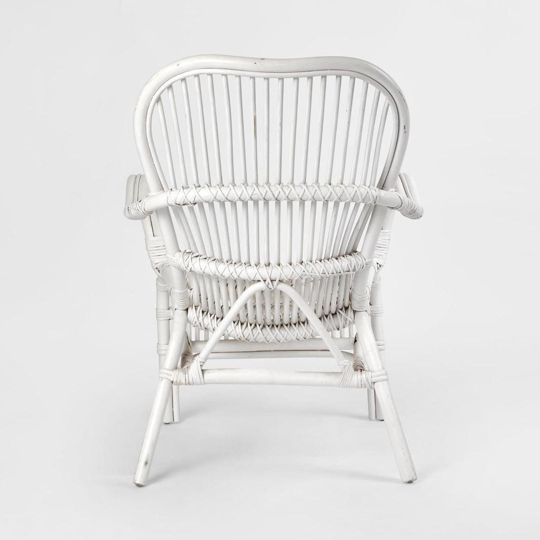 Seville Rattan Armchair White