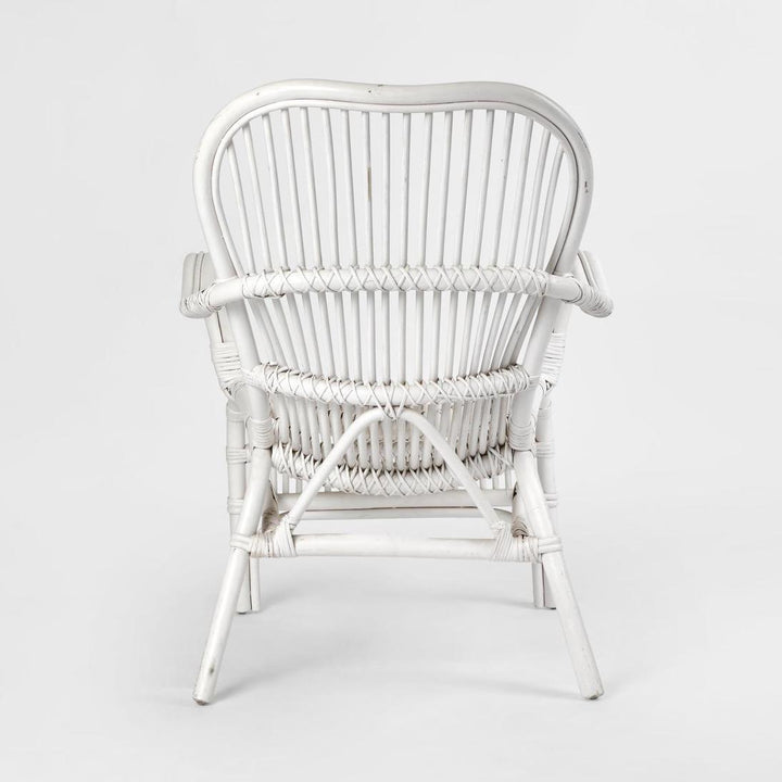 Seville Rattan Armchair White