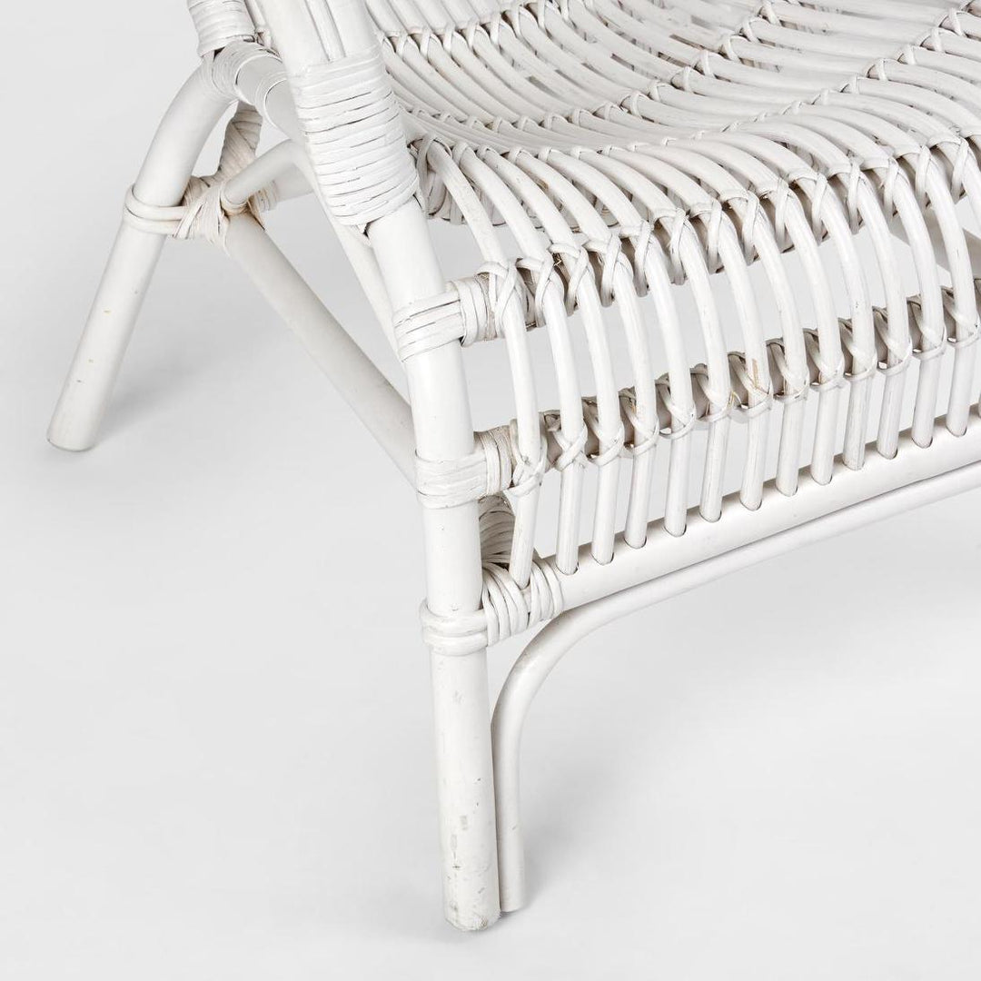 Seville Rattan Armchair White