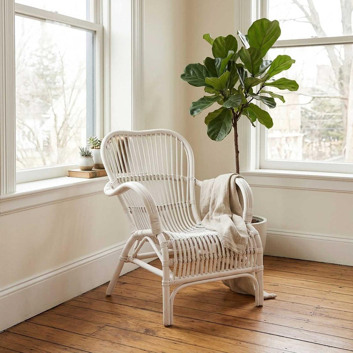 Seville Rattan Armchair White
