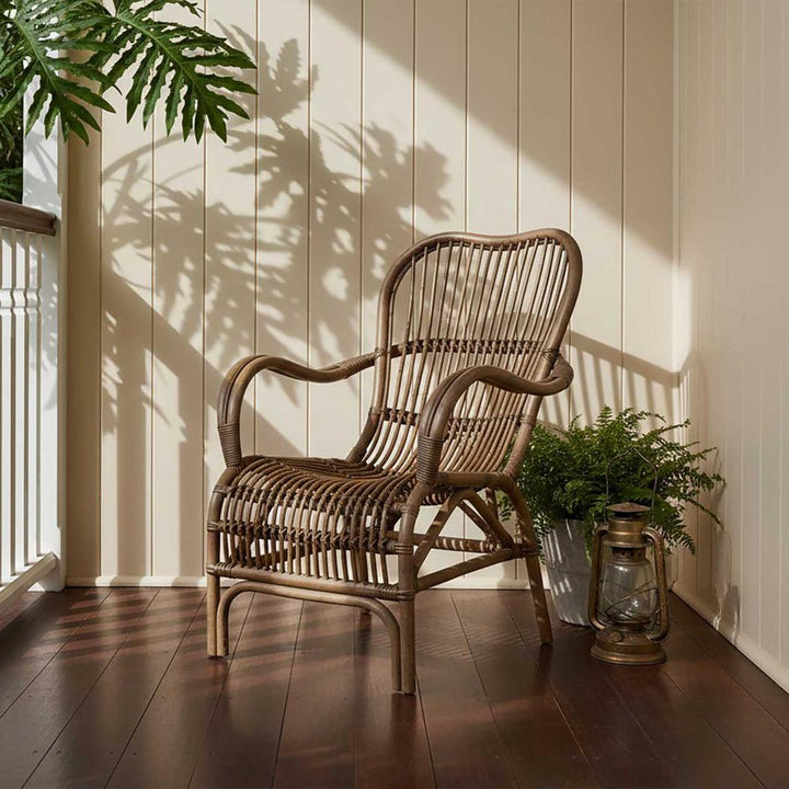 Seville Rattan Armchair Antique