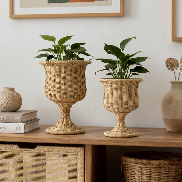 Belvedere Rattan Urn Small