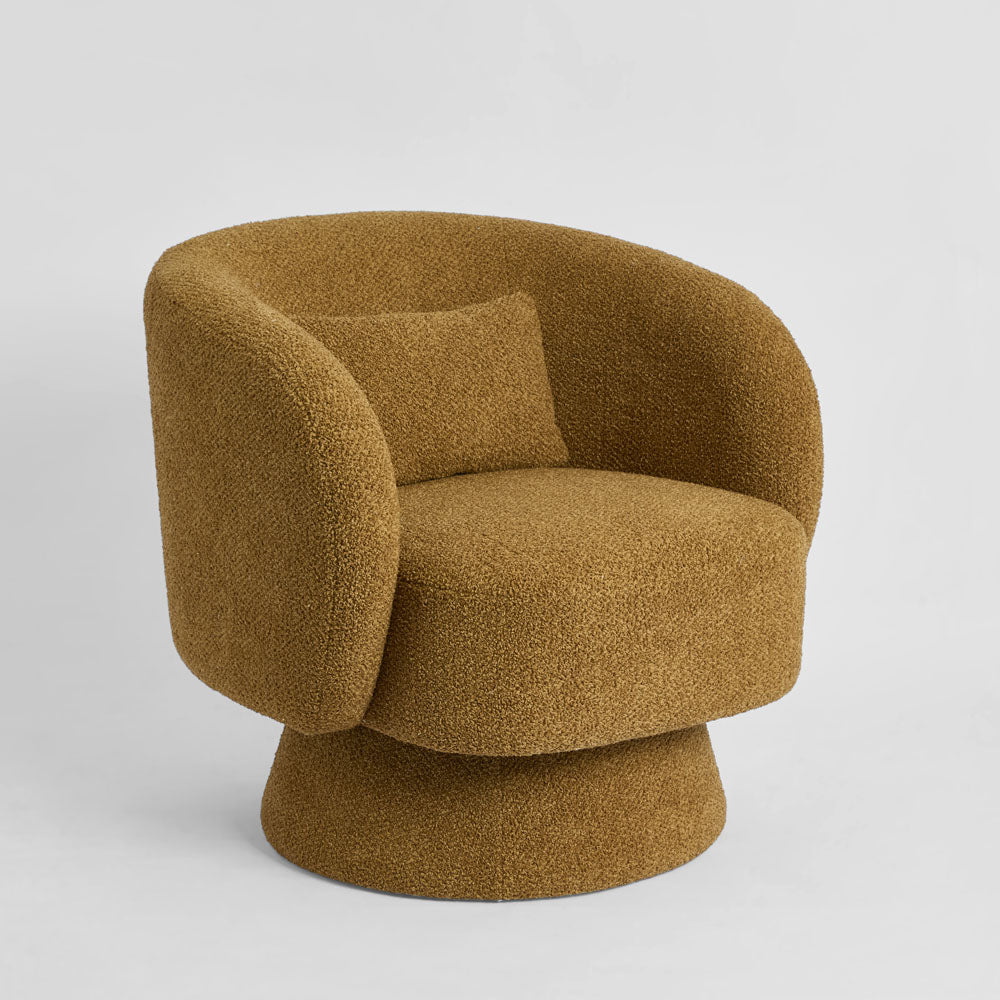 Selena Swivel Chair Cinnamon
