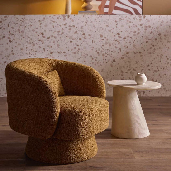 Selena Swivel Chair Cinnamon