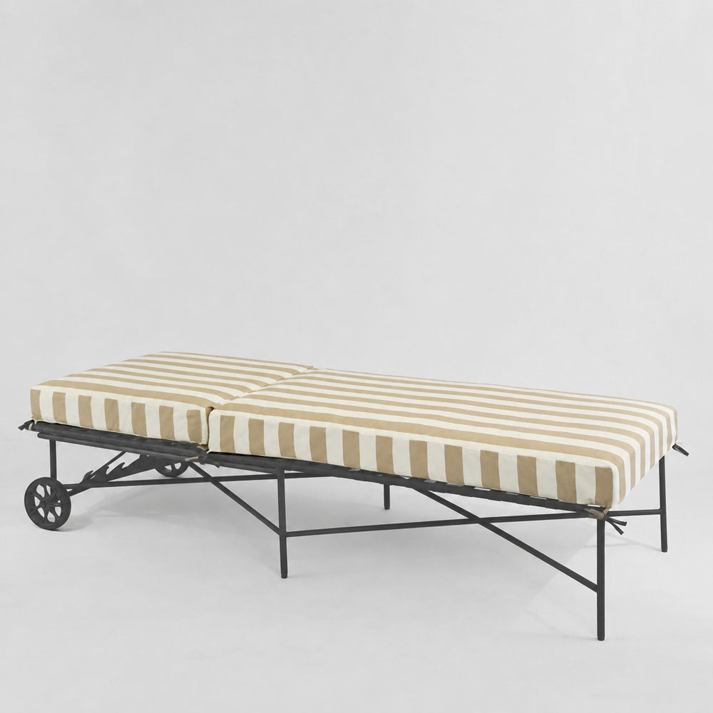 Sheffield Sunlounge Outdoor Taupe & White Stripe Cushion Only