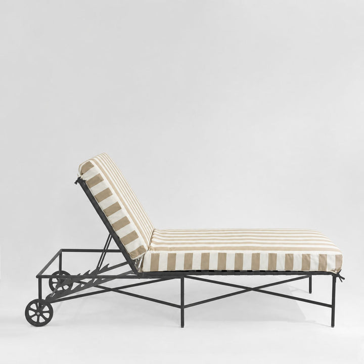 Sheffield Sunlounge Outdoor Taupe & White Stripe Cushion Only