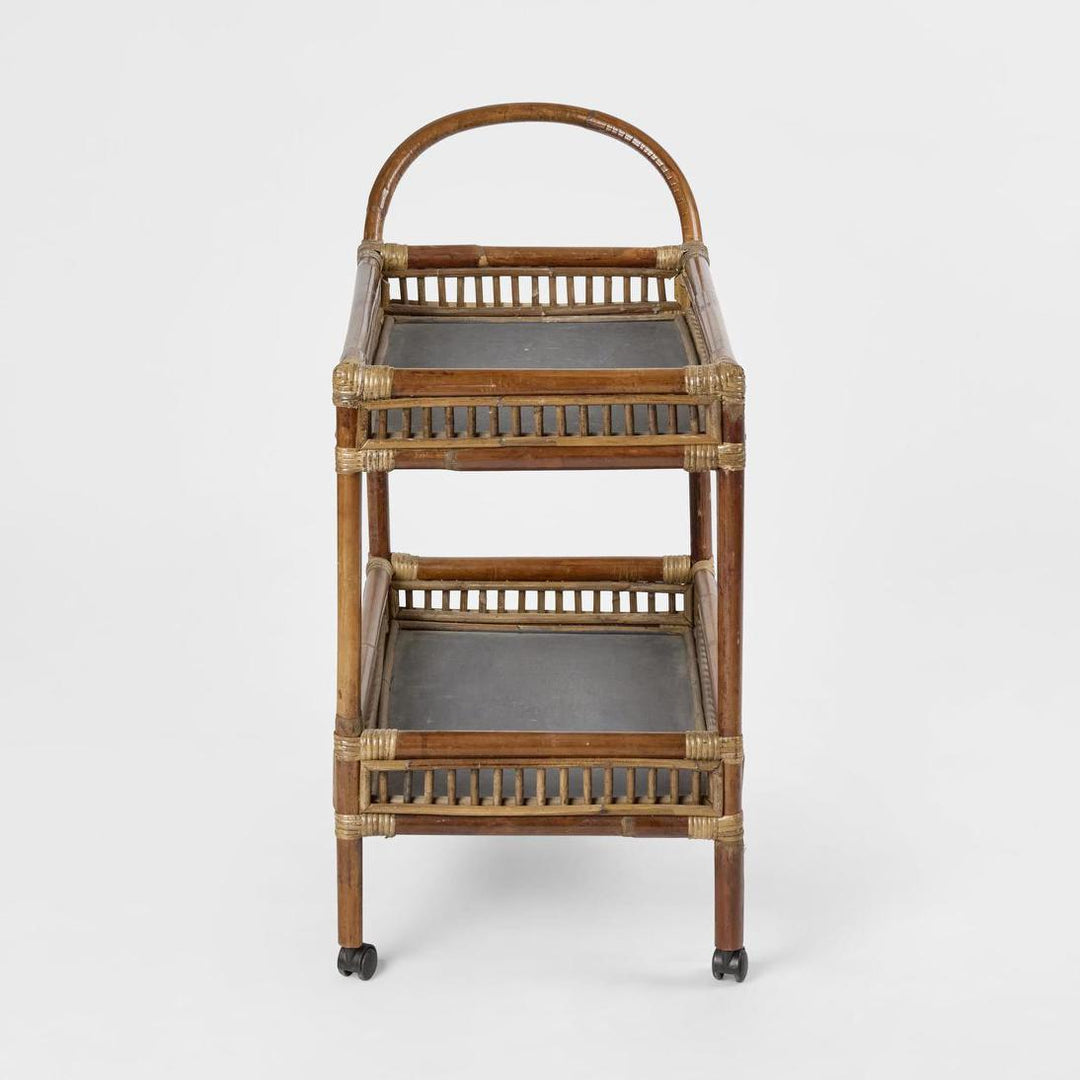 Rattan Bar Cart