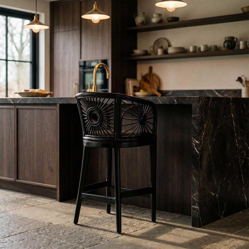 Solstice Counter Stool Black