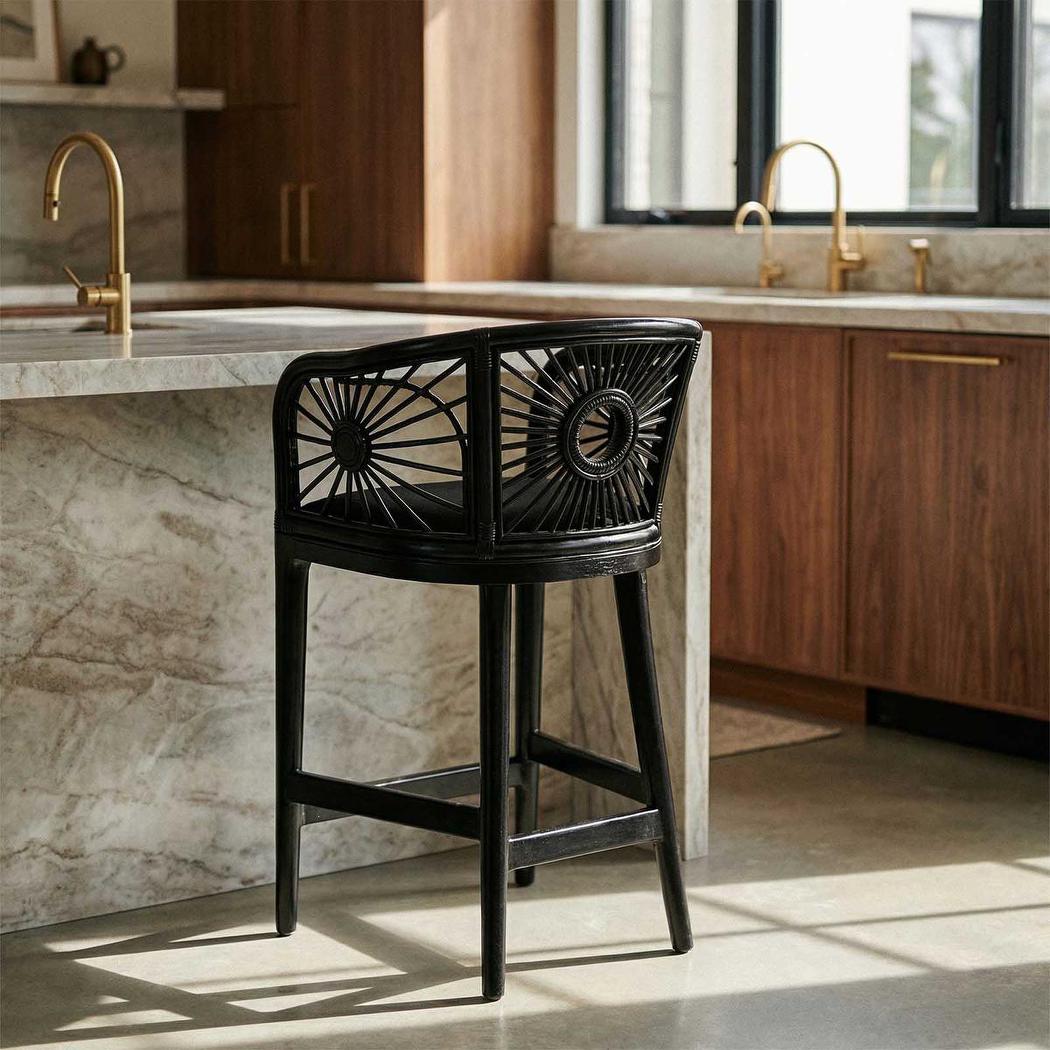 Solstice Counter Stool Black