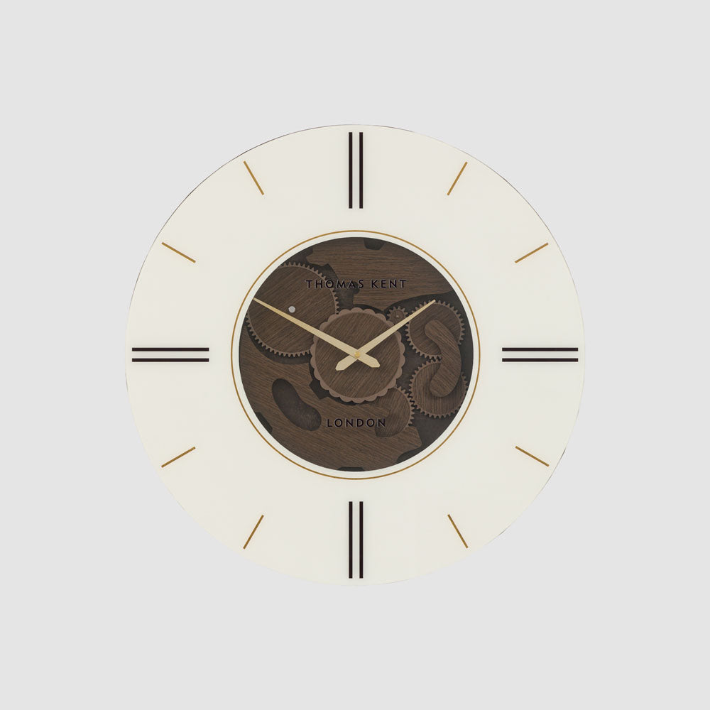 Thomas Kent Cogger Wall Clock Dark Walnut
