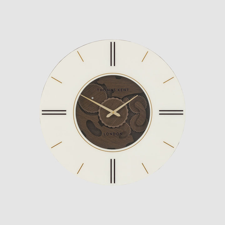 Thomas Kent Cogger Wall Clock Dark Walnut
