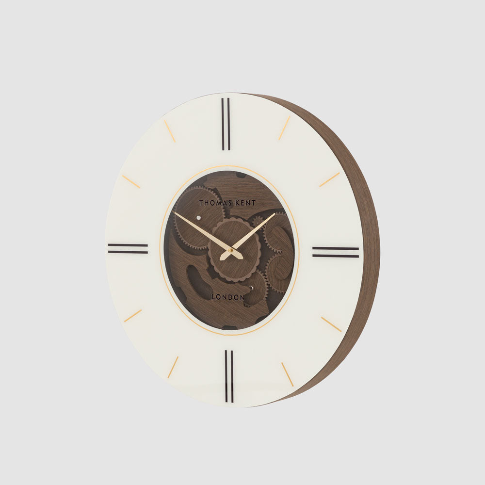 Thomas Kent Cogger Wall Clock Dark Walnut