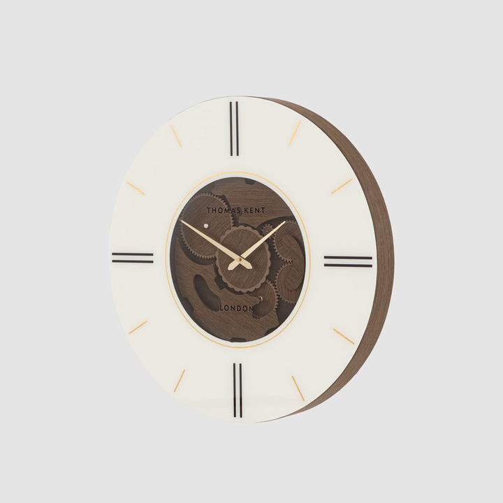 Thomas Kent Cogger Wall Clock Dark Walnut