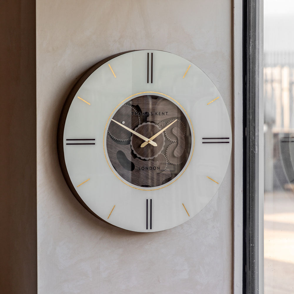Thomas Kent Cogger Wall Clock Dark Walnut