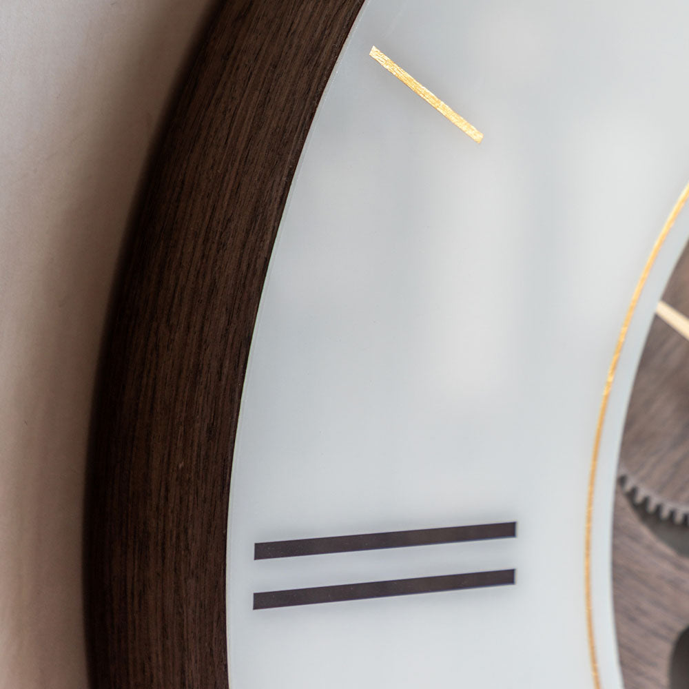 Thomas Kent Cogger Wall Clock Dark Walnut