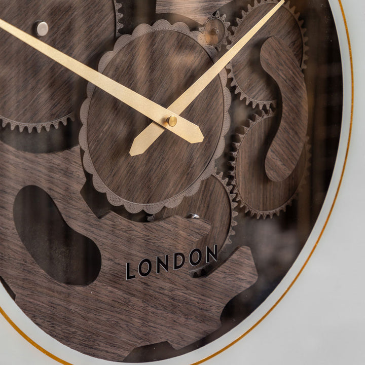 Thomas Kent Cogger Wall Clock Dark Walnut