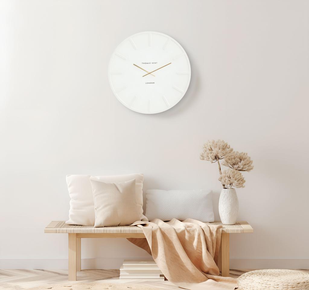 Thomas Kent Larson Wall Clock White