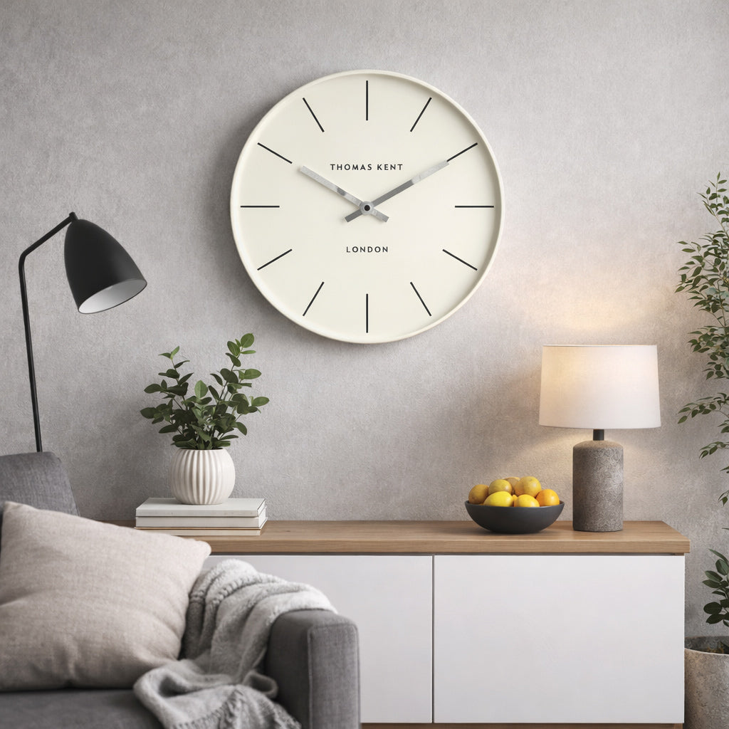 Thomas Kent Osprey Wall Clock Snowberry White