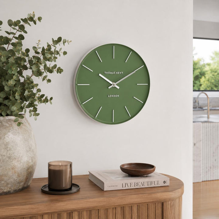 Thomas Kent Osprey Wall Clock Forest Green
