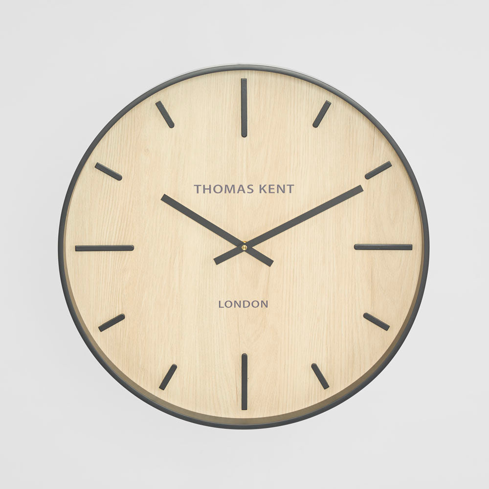 Thomas Kent Woodstock Wall Clock 50cm White/Oak