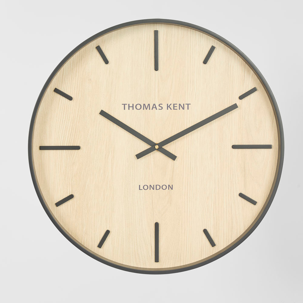 Thomas Kent Woodstock Wall Clock 50cm White/Oak