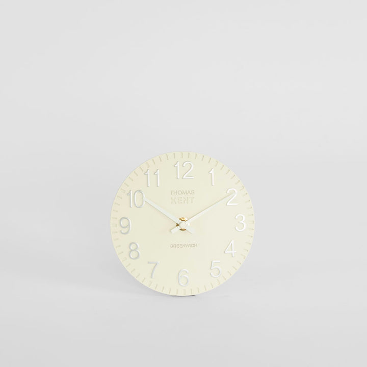 Thomas Kent Cotswold Clock 6" White