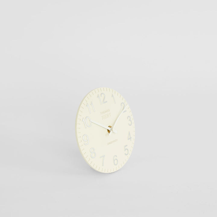 Thomas Kent Cotswold Clock 6" White