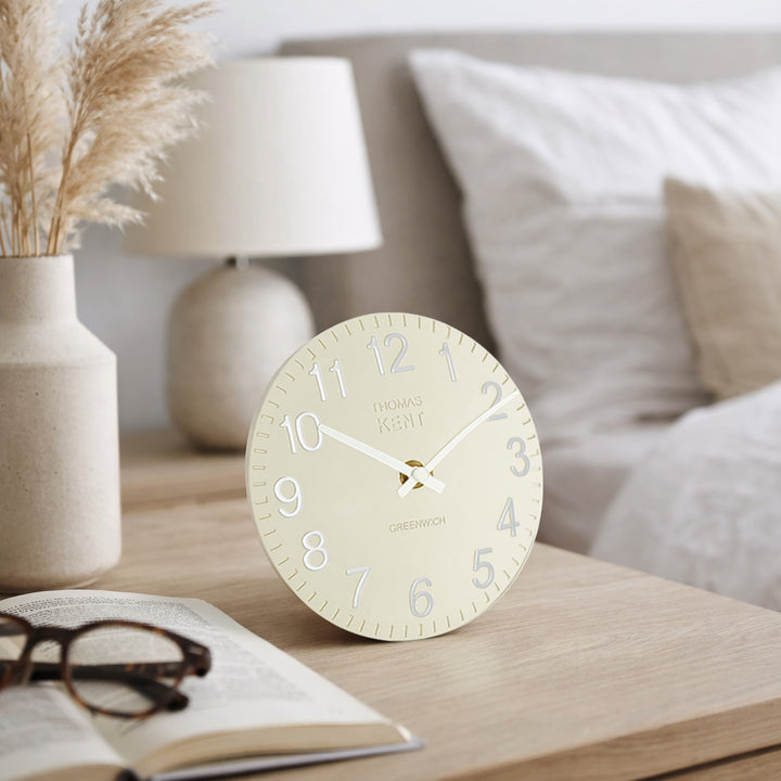 Thomas Kent Cotswold Clock 6" White