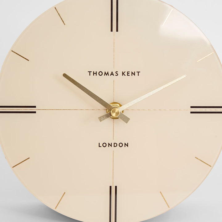 Thomas Kent Greenwich Mantel Clock Oak Stripe