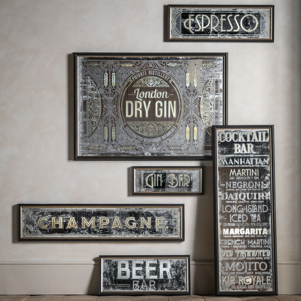 Champagne Mirror 22 X 97cm
