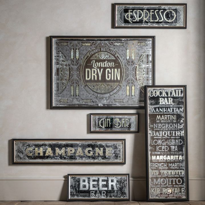 Champagne Mirror 22 X 97cm