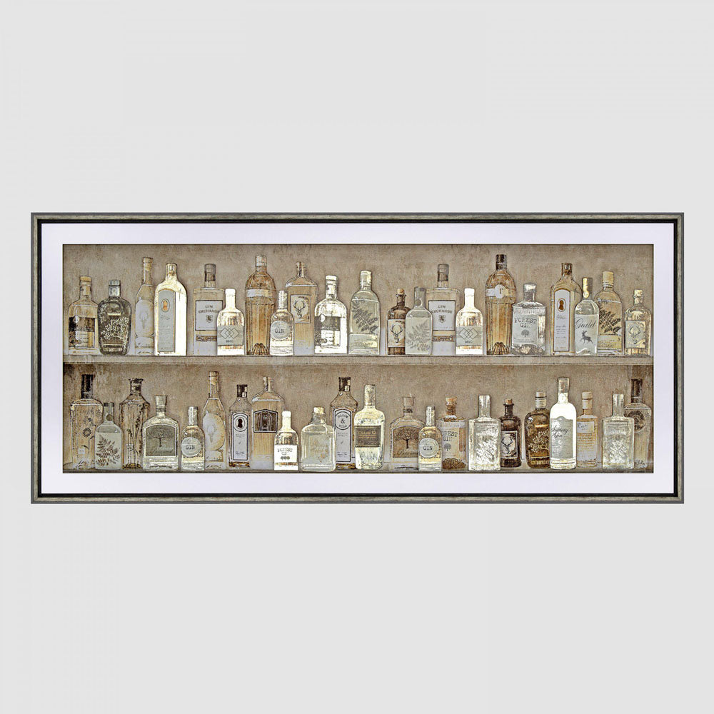 Gin Collection Framed Art 64 X 4.5 X 144cm