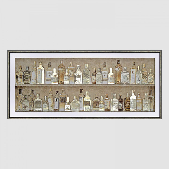 Gin Collection Framed Art 64 X 4.5 X 144cm
