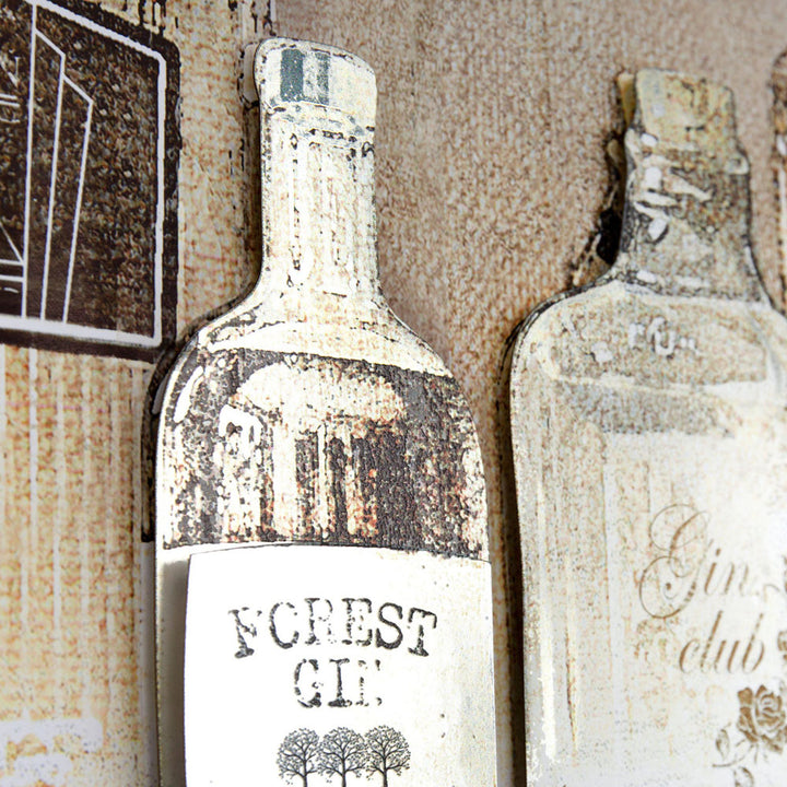 Gin Collection Framed Art 64 X 4.5 X 144cm