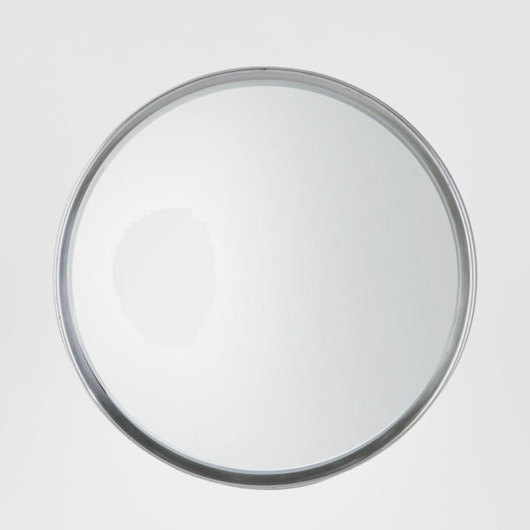 Harvey Round Mirror Silver