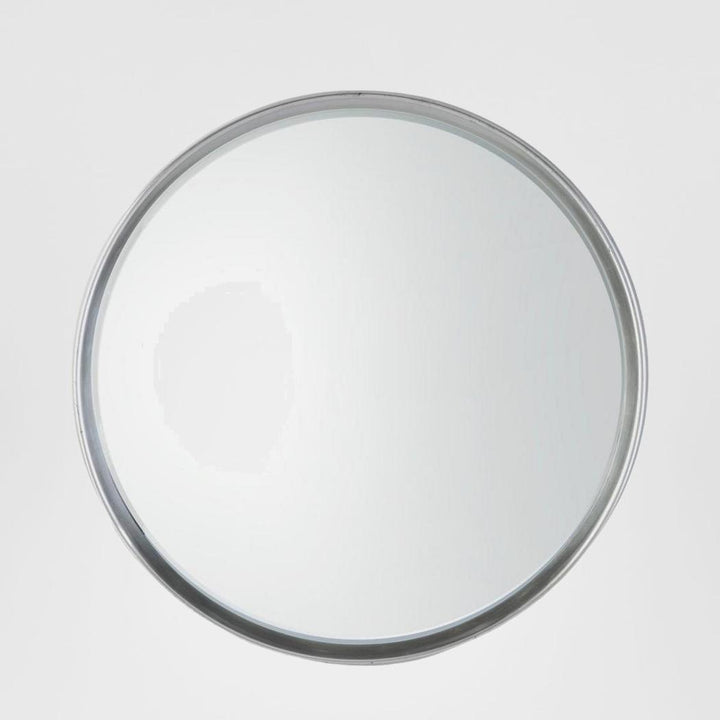 Harvey Round Mirror Silver
