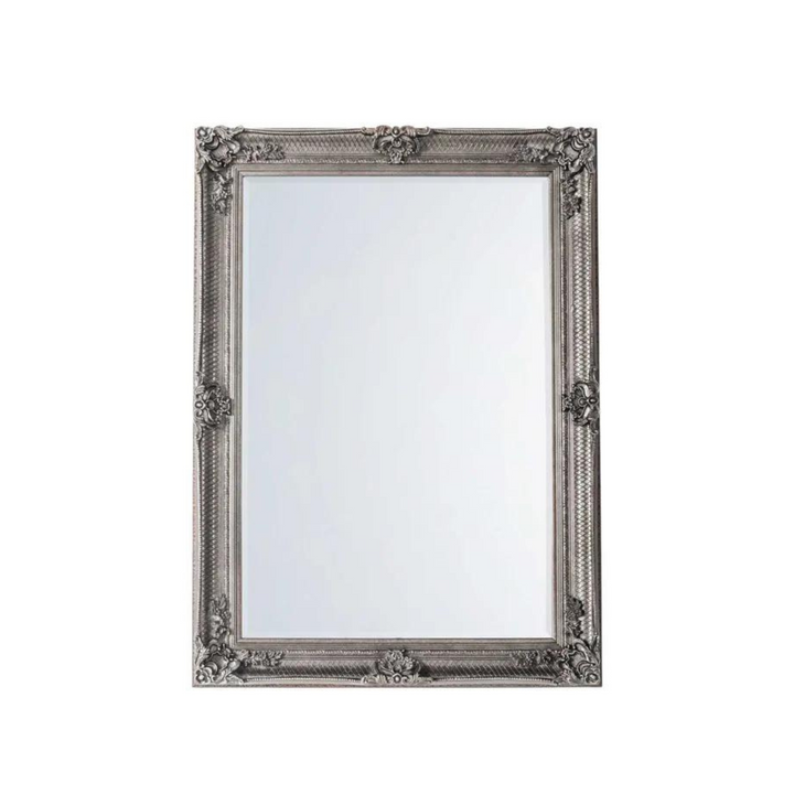 Abbey Rectangle Mirror Silver