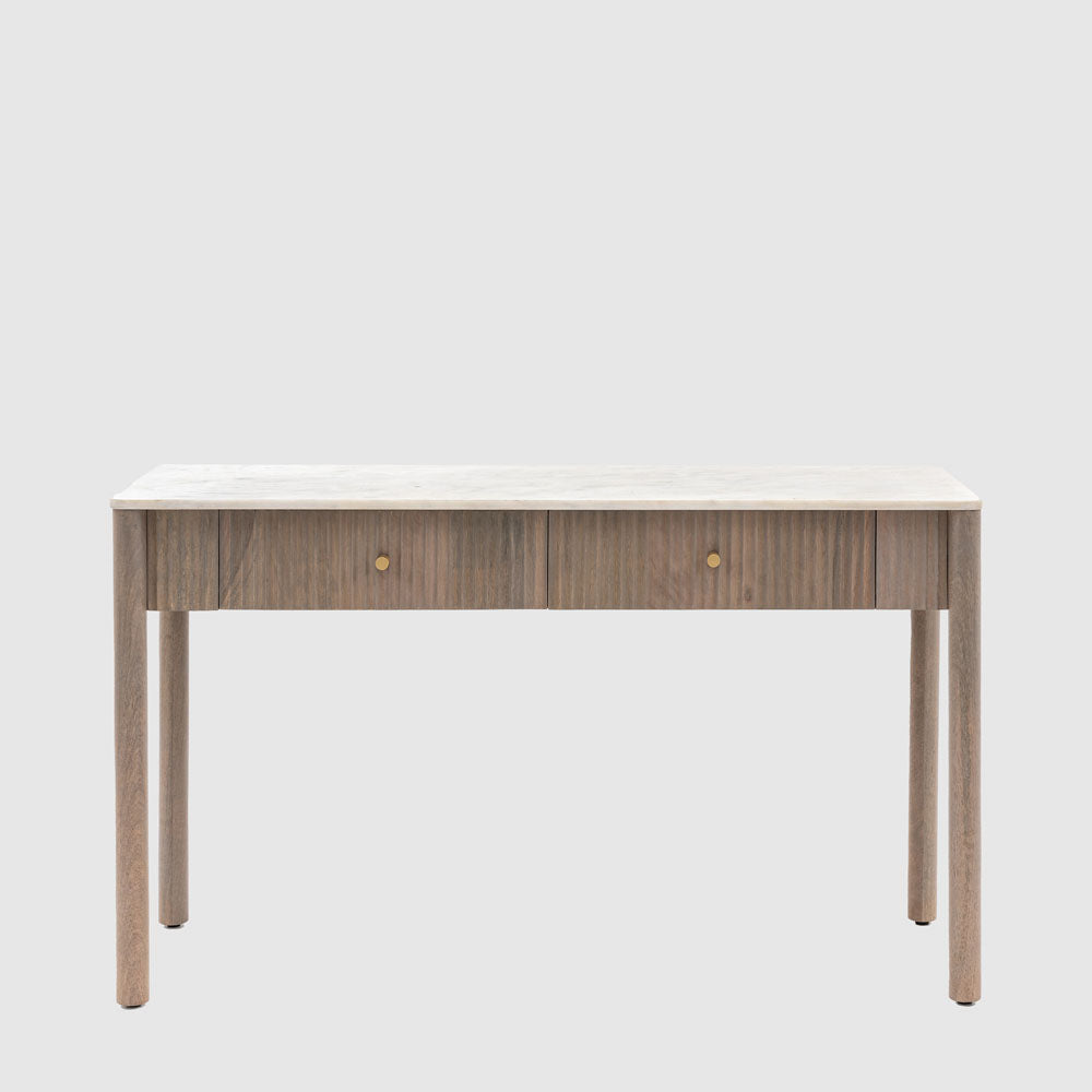 Marmo 2 Drawer Console 1300x450x750mm