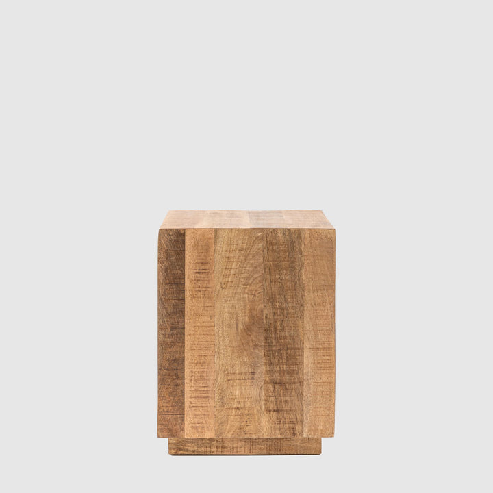 Iowa Side Table Natural 400x400x550mm