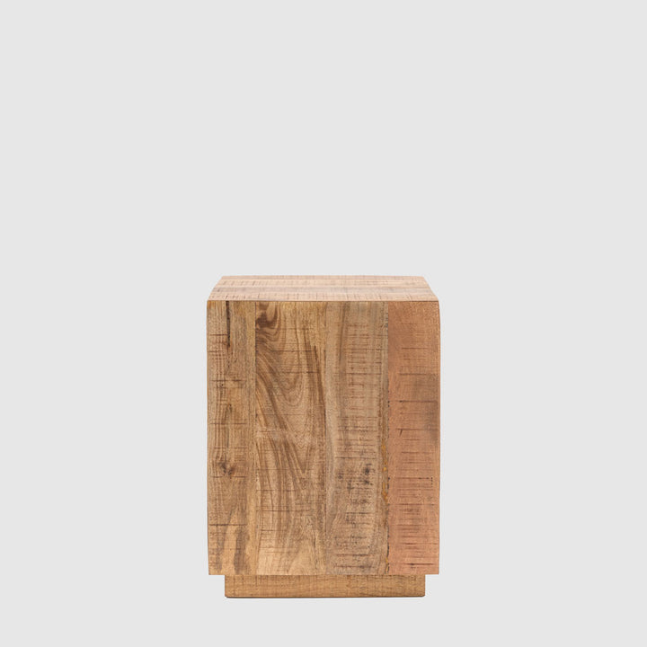 Iowa Side Table Natural 400x400x550mm