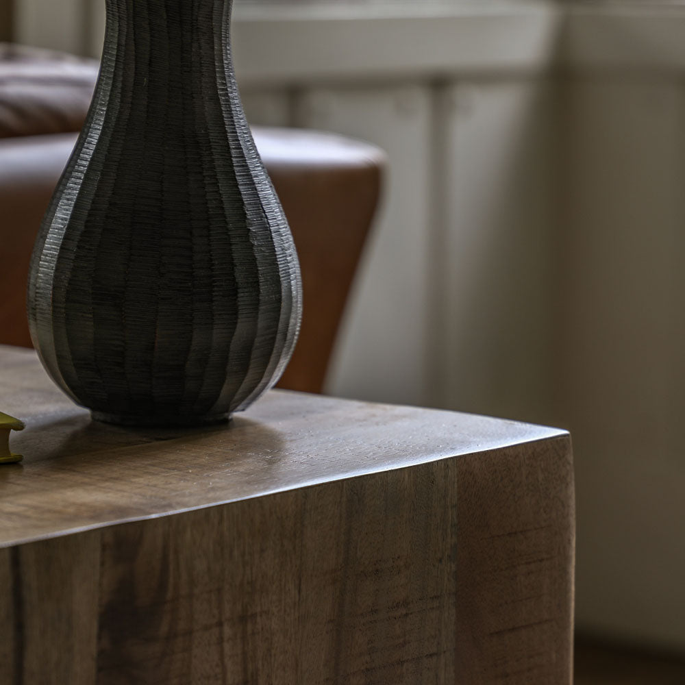Iowa Side Table Natural 400x400x550mm