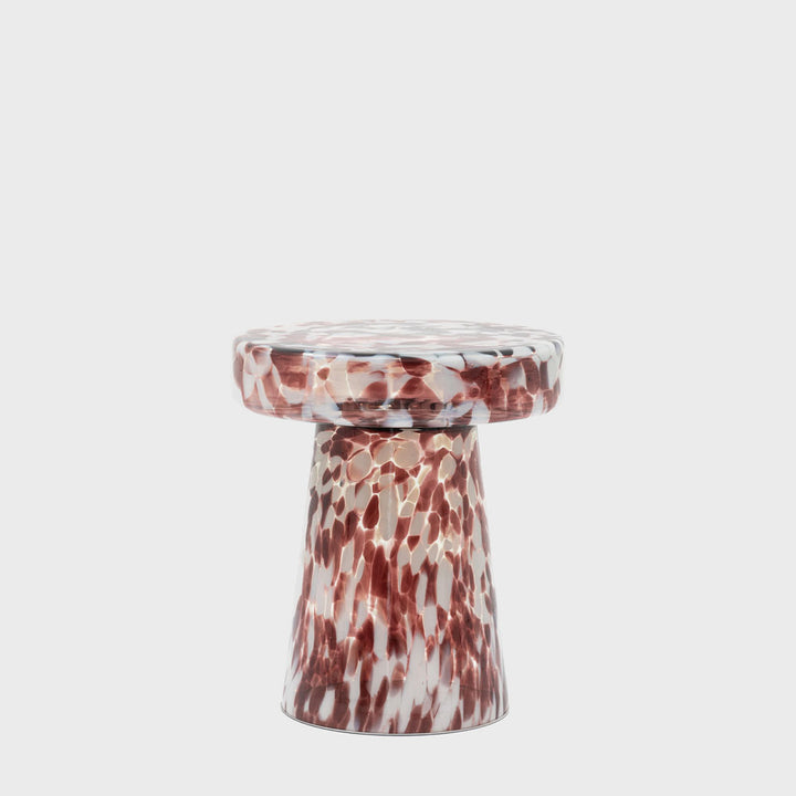 Murano Side Table Leopard 395x395x465mm
