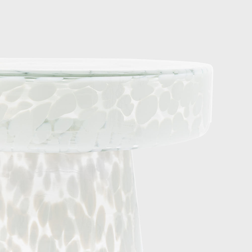 Murano Side Table White 395x395x465mm
