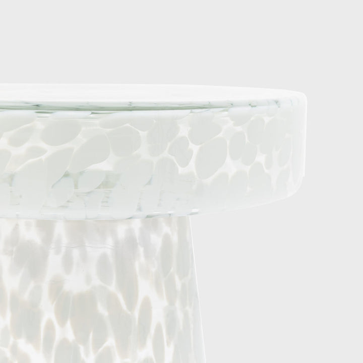 Murano Side Table White 395x395x465mm