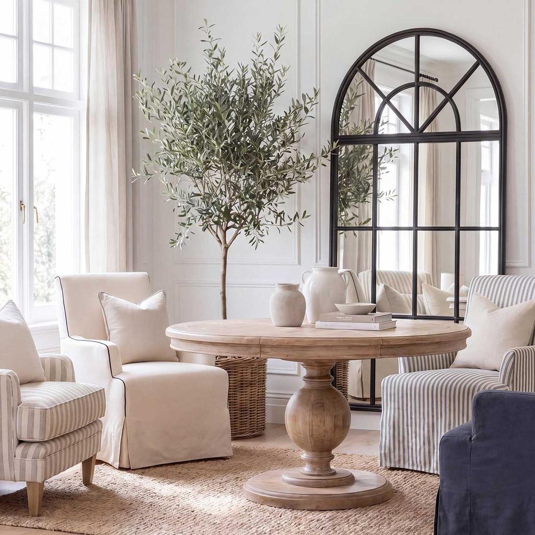 Vancouver Rnd Ext Dining Table 120/160x120x75cm