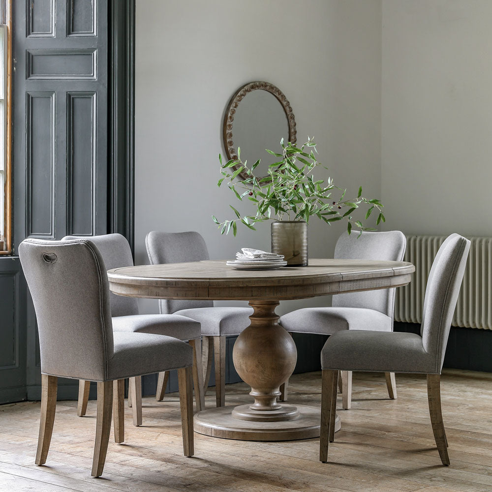Vancouver Rnd Ext Dining Table 120/160x120x75cm