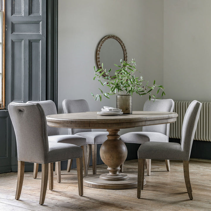 Vancouver Rnd Ext Dining Table 120/160x120x75cm