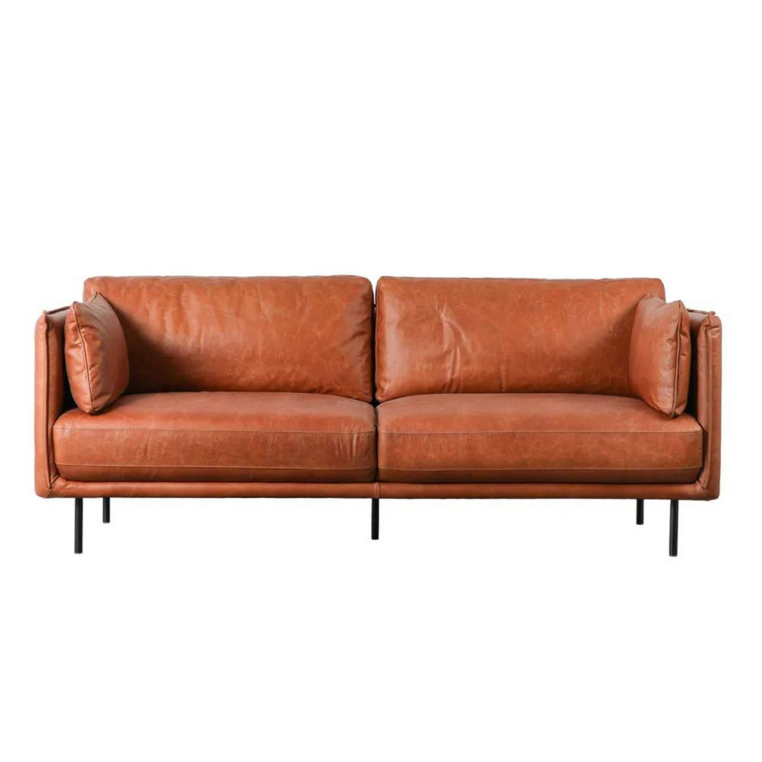 Wigmore Sofa Brown Leather