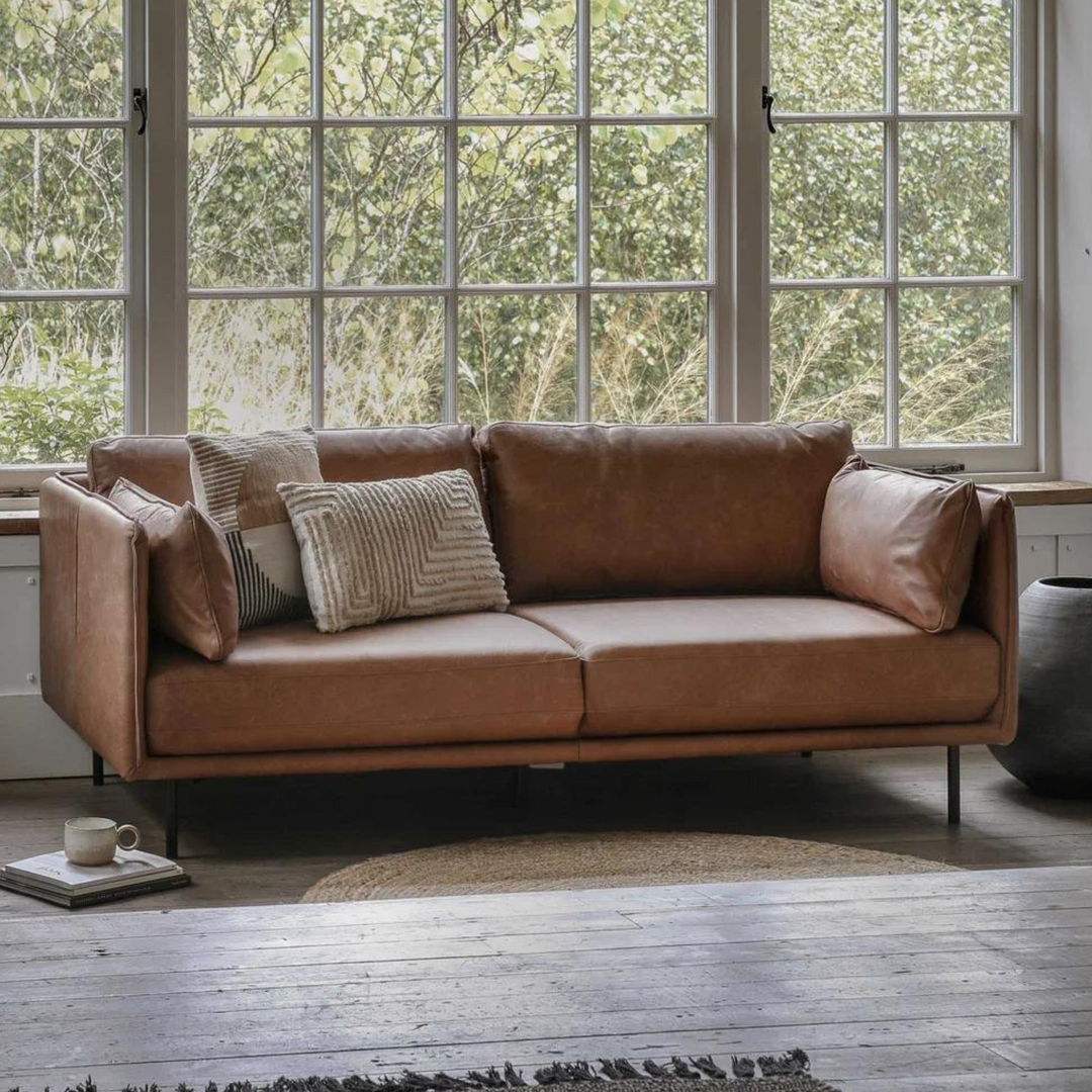 Wigmore Sofa Brown Leather